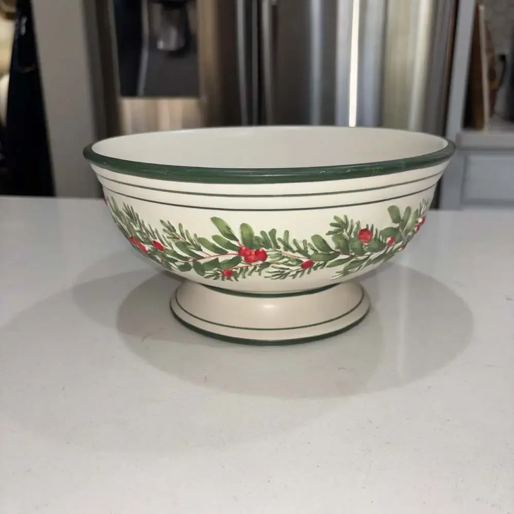 Yankee Candle Christmas Holly Berry Ceramic Potpourri Bowl